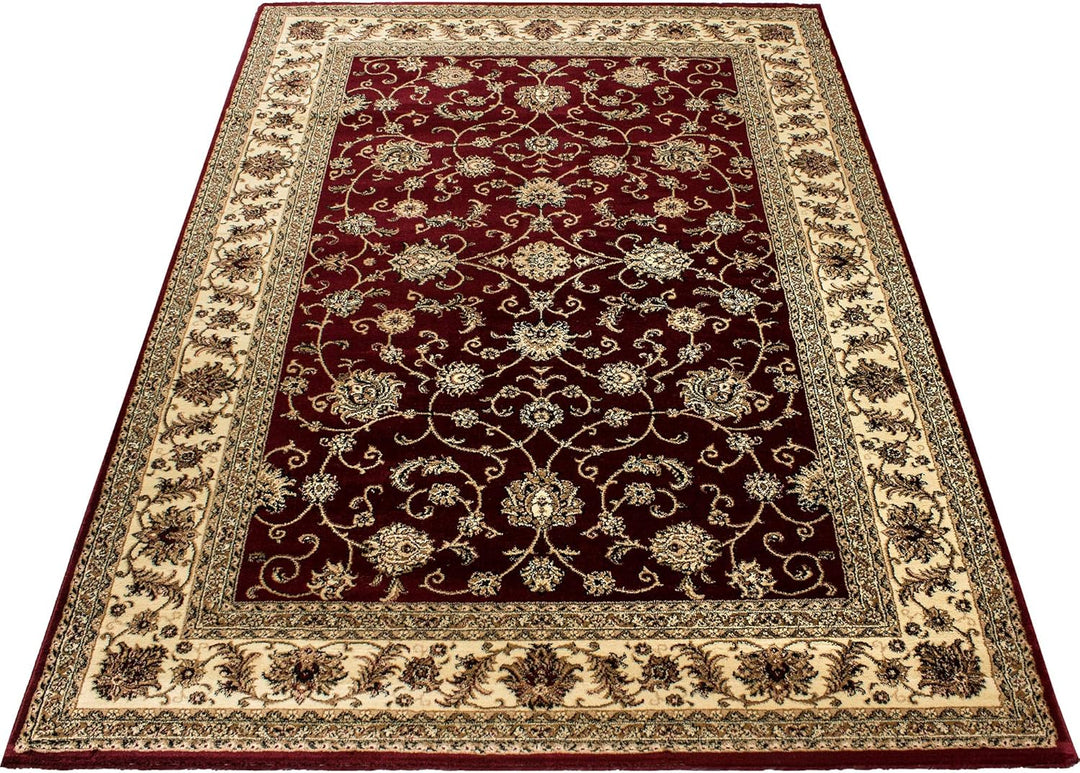 Carpetsale24 Teppich Wohnzimmer Traditioneller Orientalisch Design Rot 160 x 230 cm - Kurzflor Teppi