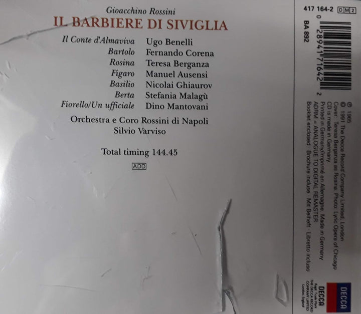 Rossini: Il Barbiere di Siviglia, Audio-CD