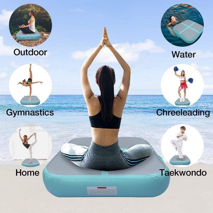 PPXIA Air Roll Aufblasbare Roller, Gym Air Barrel Luft Rollen Airspot Gymnastic Zylinder, Gymnastikm