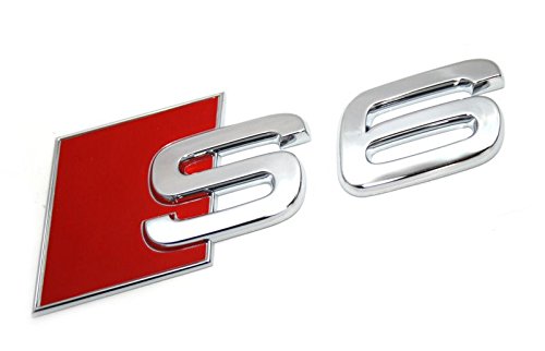 Audi Schriftzug S6 Original A6 Tuning Emblem Heckklappe Typzeichen Chrom