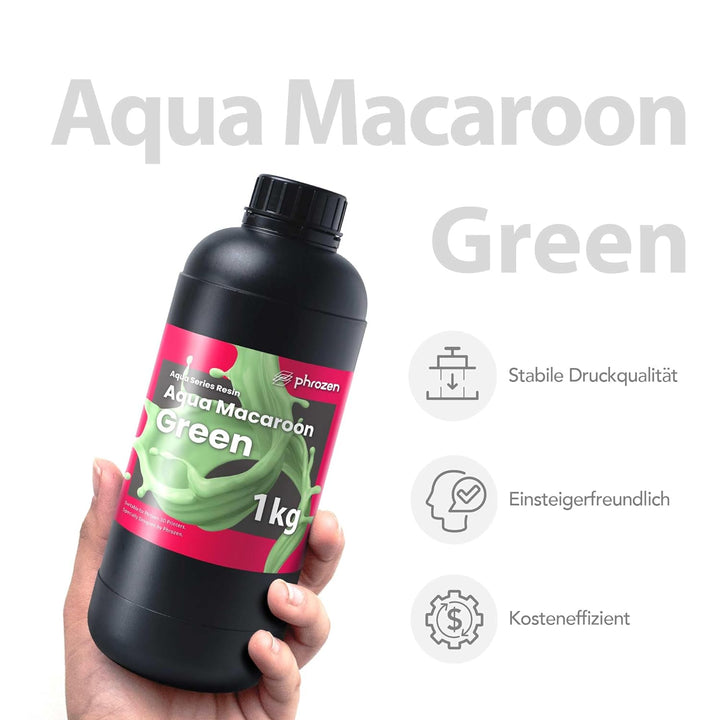 Phrozen Aqua Macaroon-Green | 3D Drucker Resin für SLA/DLP/LCD 3D Printer | 405nm Standard Photopoly