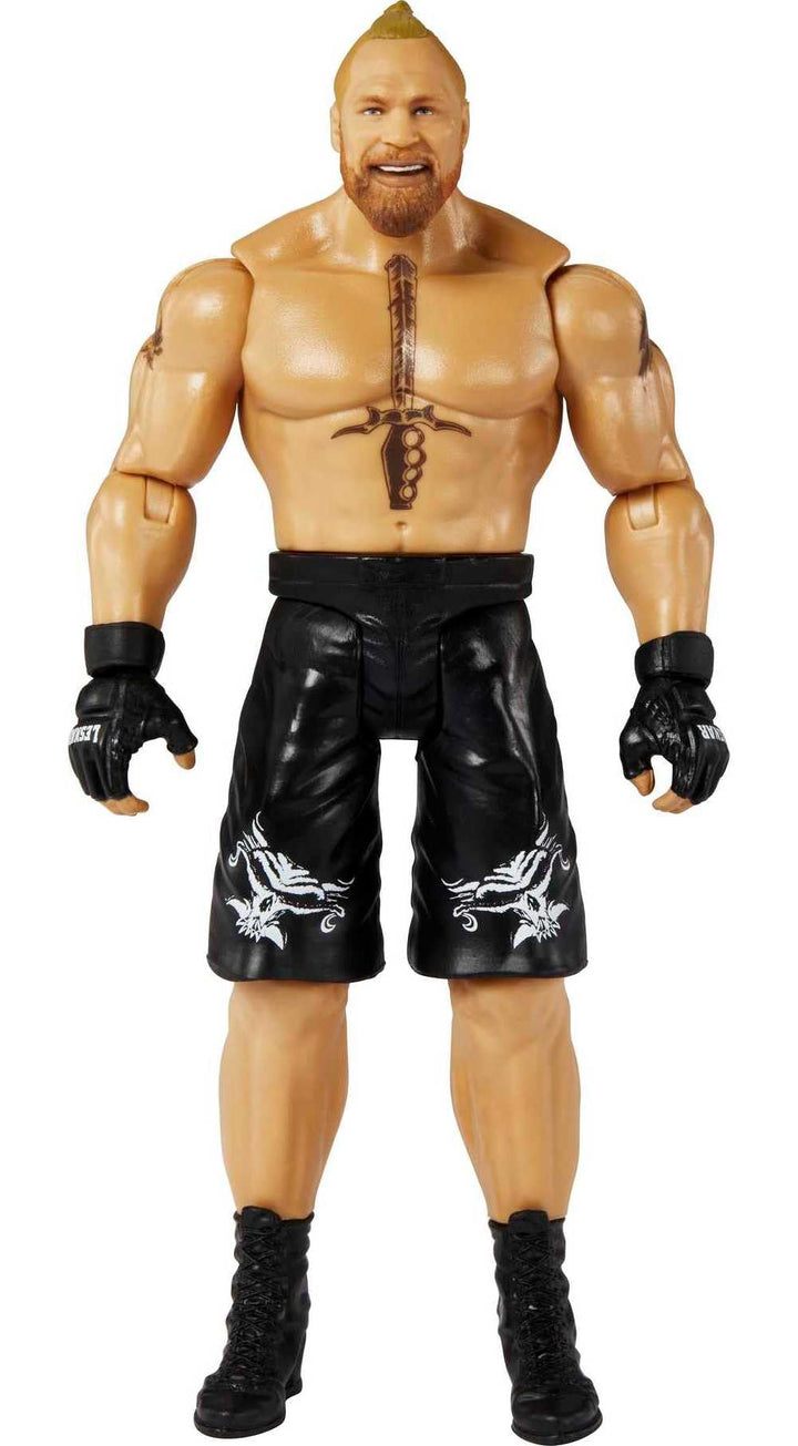 WWE MATTEL Basic 135 Brock Lesnar Actionfigur, bewegliches 15,2 cm grosses Sammlerstück für Kinder a