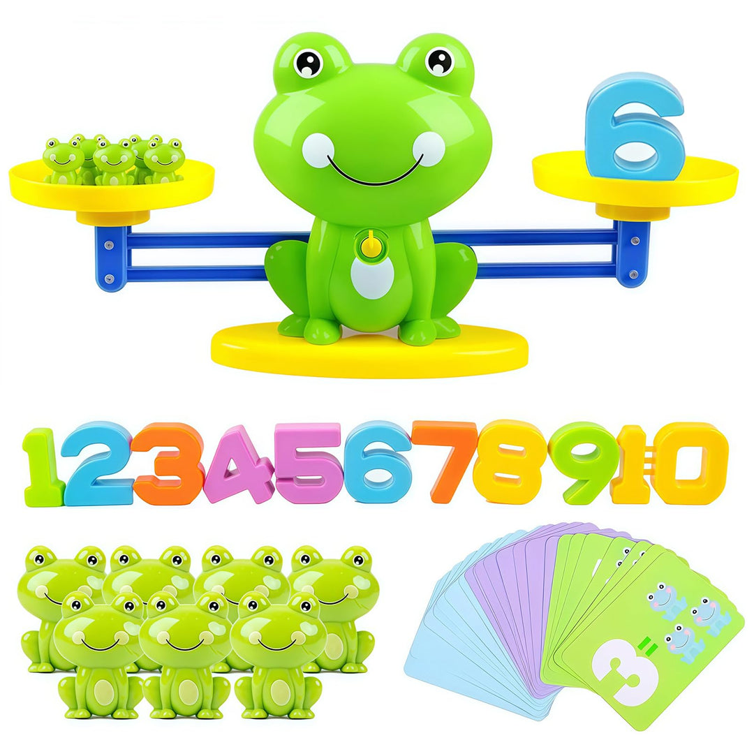 Lernspielzeug Mathe-Spiel, Zählen und Rechnen Lernen Frosch Lernspielzeug, Montessori Spielzeug für