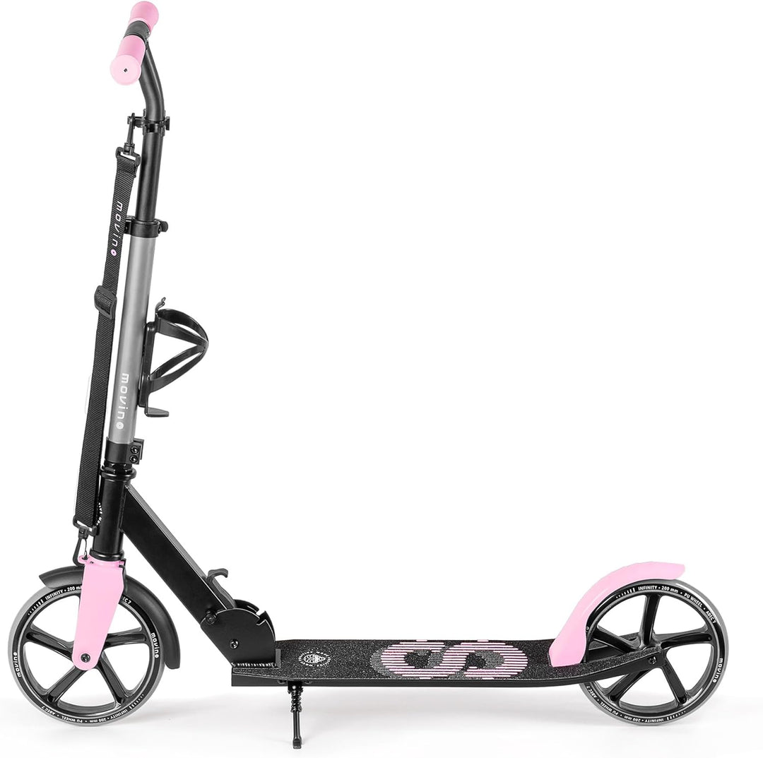 Movino Infinity Scooter | Klappbar und Höhenverstellbar | Flaschenhalter | Cityroller Cooles Räder-D