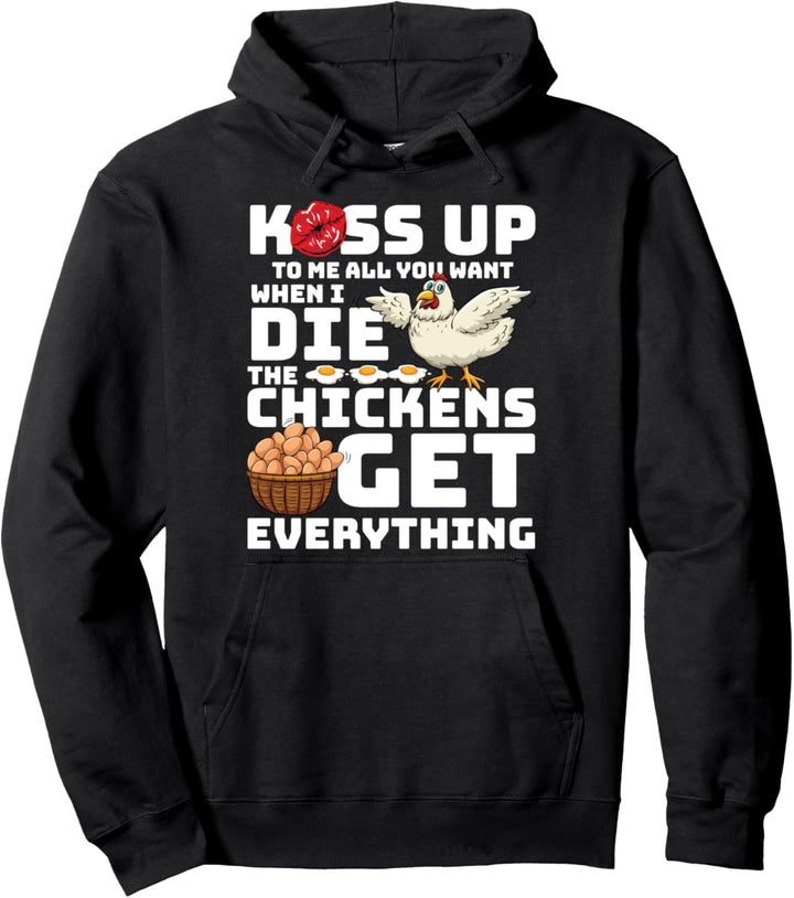 Landwirt, Hühner-Bauer Sprüche-Design I Huhn-Eier Motiv Pullover Hoodie