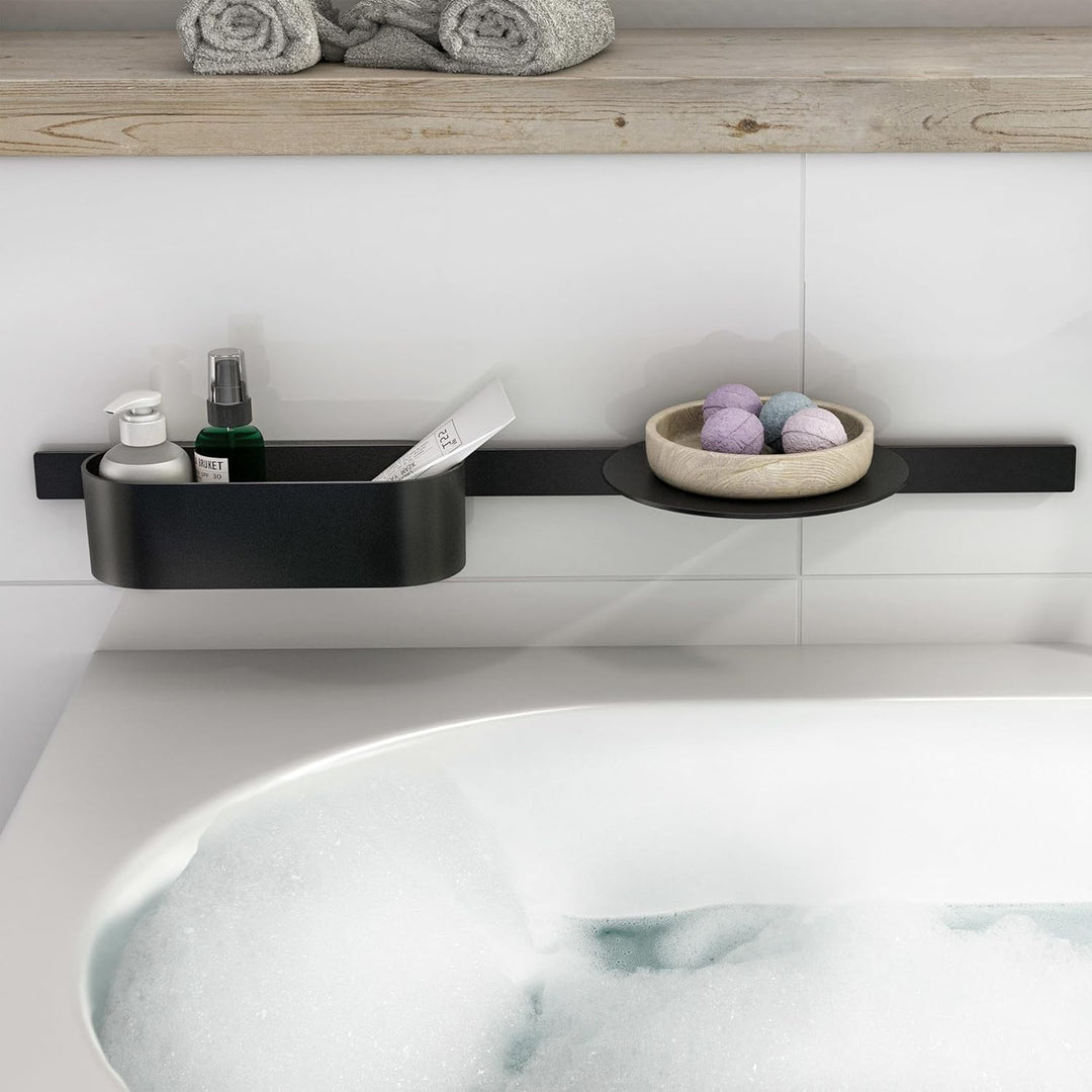 hansgrohe WallStoris - Ablagekorb tief, Duschablage ohne bohren, Duschkorb ohne bohren, Badezimmerau