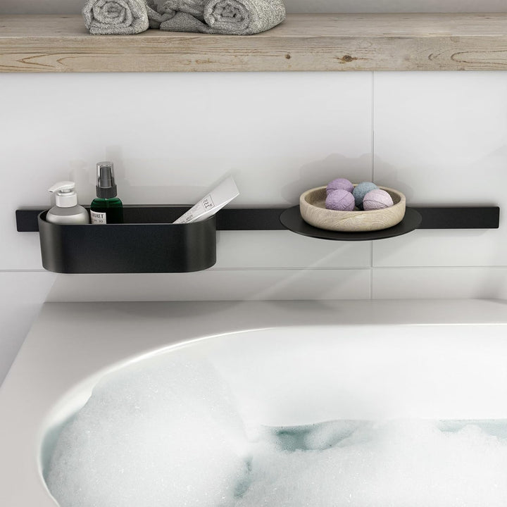 hansgrohe WallStoris - Ablagekorb tief, Duschablage ohne bohren, Duschkorb ohne bohren, Badezimmerau