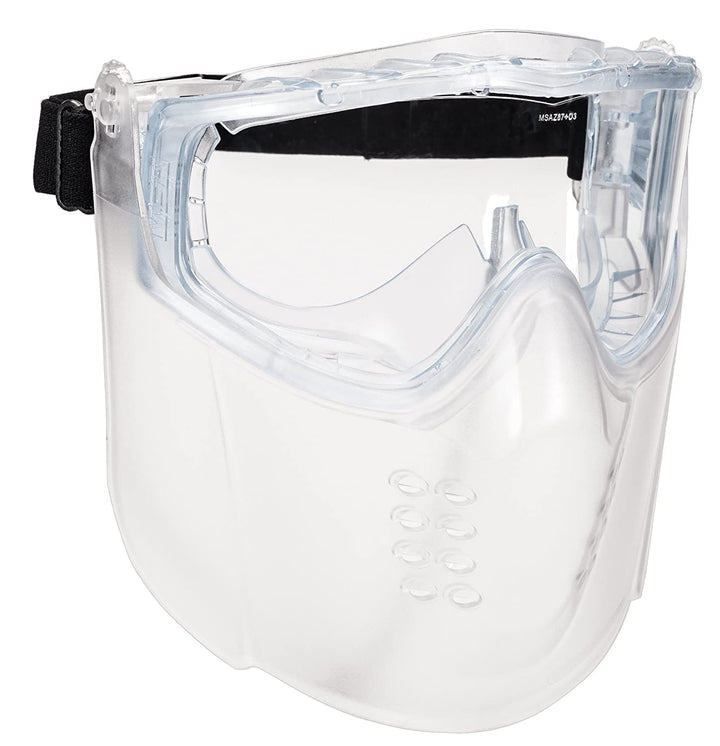 MSA 10150069 Sightgard Vertoggle Schutzbrille/Gesichtsschutz-Kombination, Polycarbonat-Linse, klare