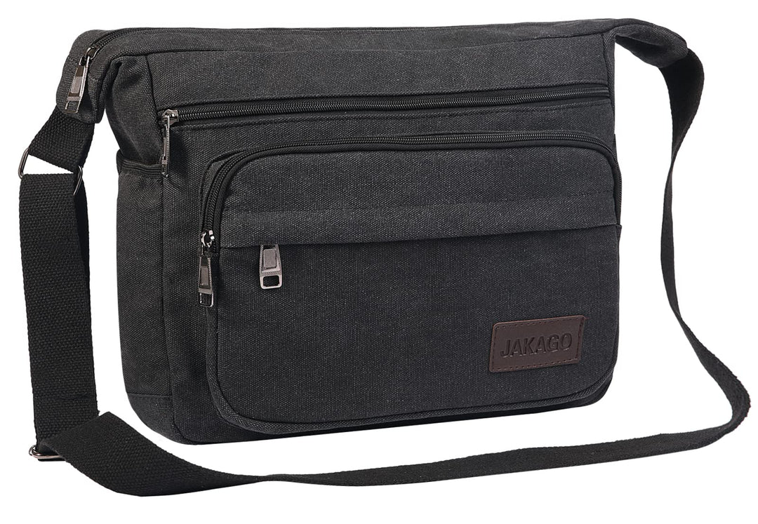 JAKAGO Wasserdichte Umhängetasche Herren,Multi-Tasche aus Segeltuch 15 Zoll Messenger Bag Arbeit Tas