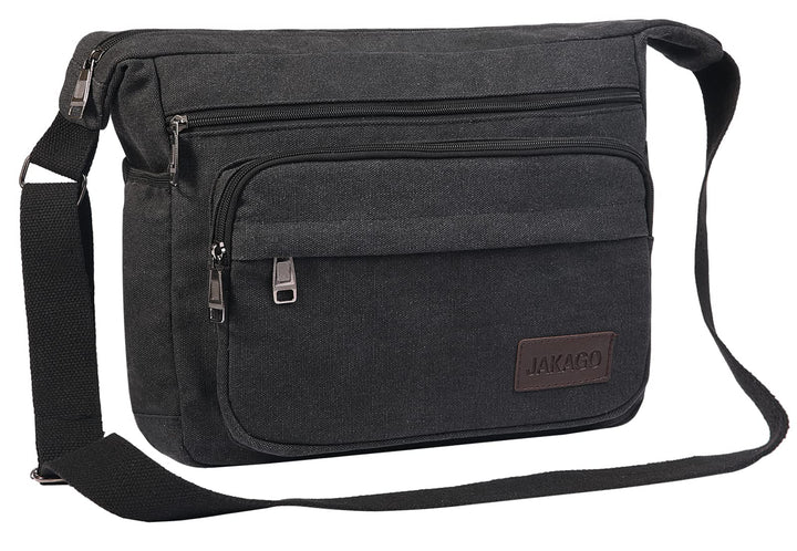 JAKAGO Wasserdichte Umhängetasche Herren,Multi-Tasche aus Segeltuch 15 Zoll Messenger Bag Arbeit Tas