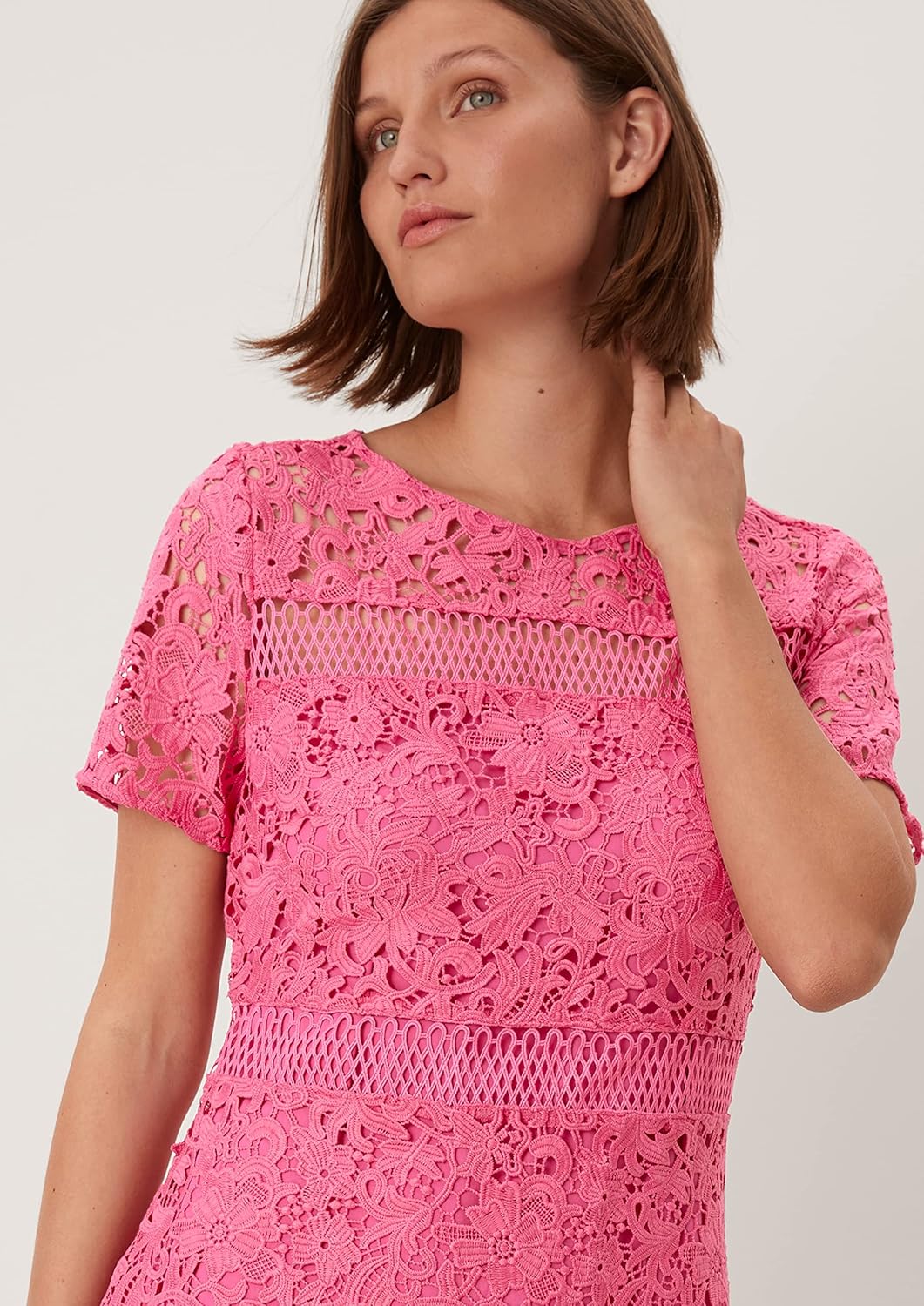 s.Oliver BLACK LABEL Damen Casual Dress 32 Rosa 4464, 32 Rosa 4464