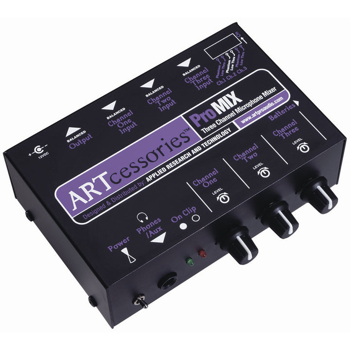 Art ProMix Mixer Mikrofonkabel 3 Kanal