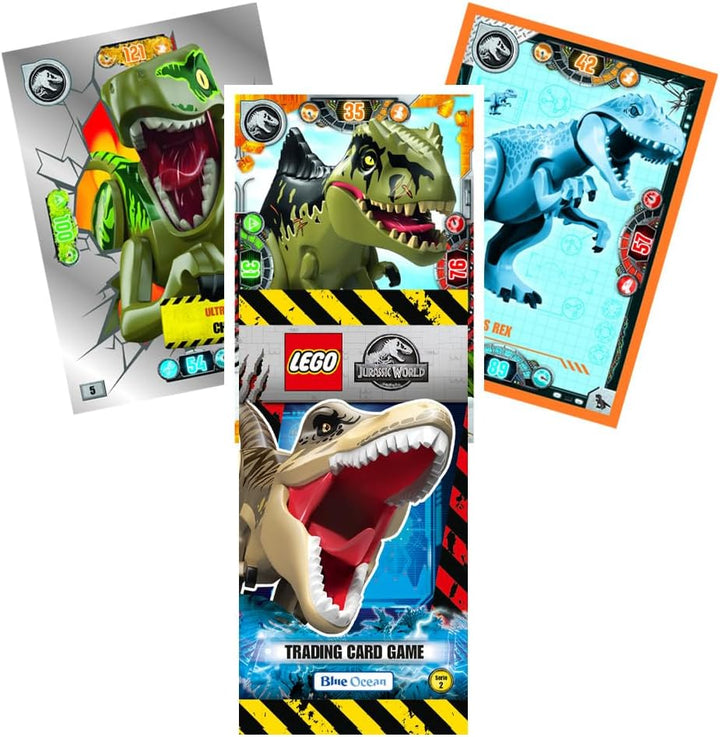 Bundle mit LEGO Jurassic World Trading Cards - Serie 2-1 Display (50 Booster) + Exklusive Collect-it