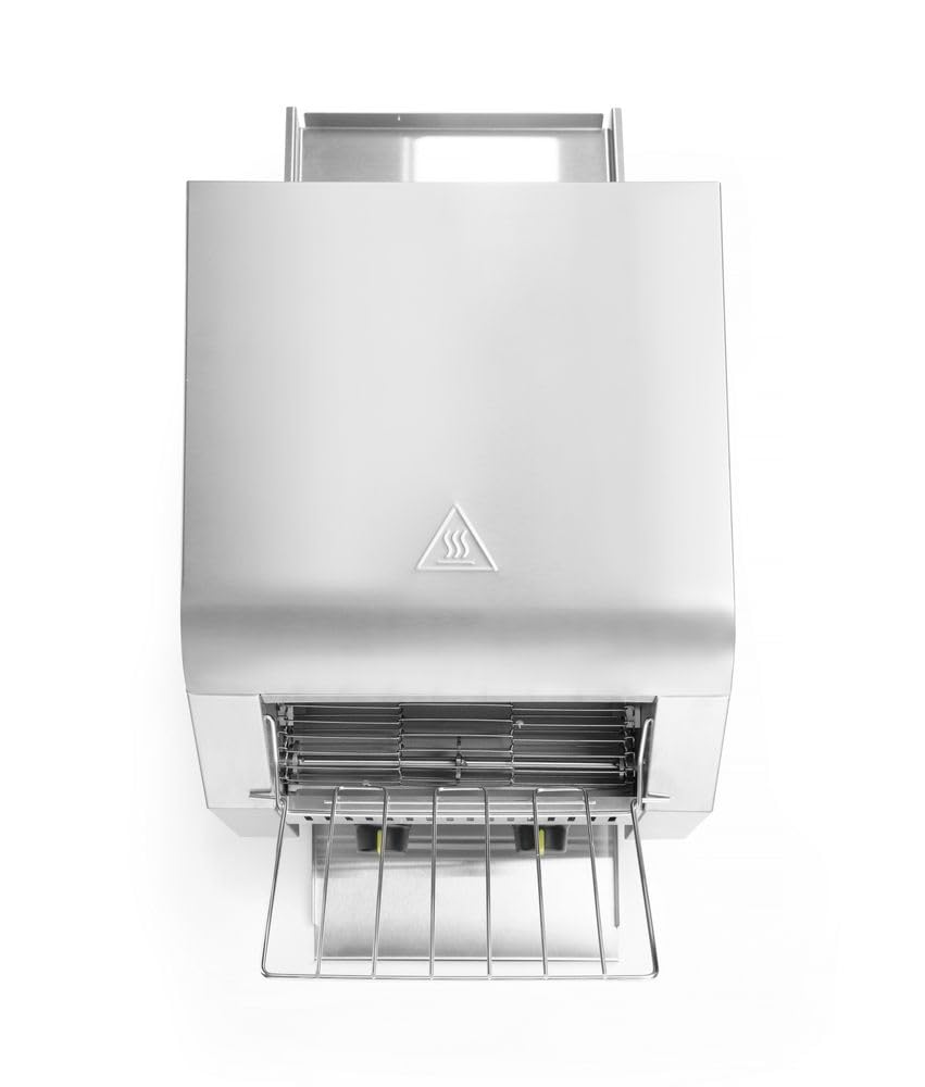 HENDI Durchlauf-Toaster, doppelt, Förderbandtoaster, Kettentoaster, Einstellbar Röstzeit bis zu 3 mi