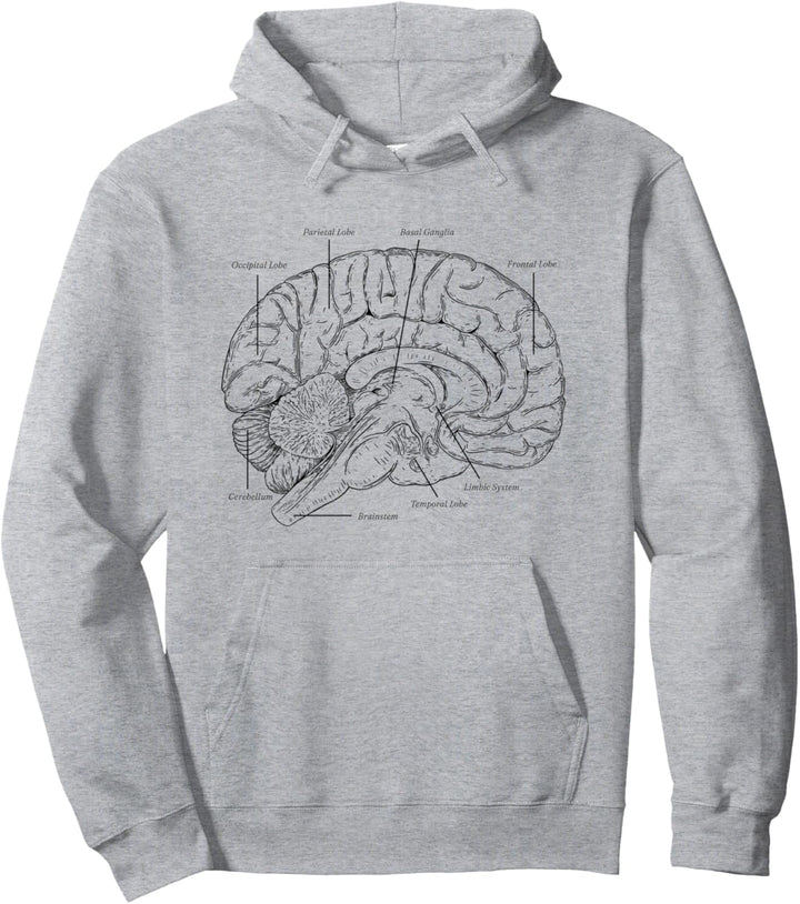 Anatomie Gehirn Teile des Gehirns Neurologie Pullover Hoodie