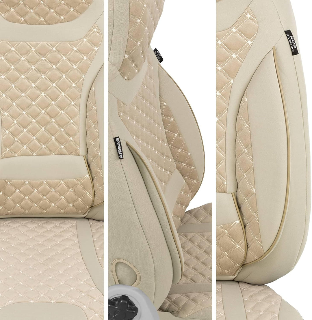 BREMER SITZBEZÜGE Mass Sitzbezüge Schonbezüge für Mercedes B-Klasse W247 T1 T1 - Beige B-Klasse W247