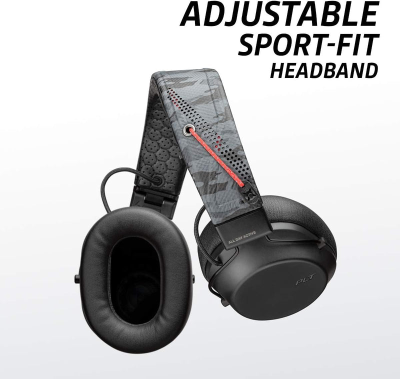 Plantronics BACKBEAT FIT 6100 Bluetooth Sport-Headset/Kopfhörer, On-Ear, IPX5 mit Memory Foam-Kopfbü