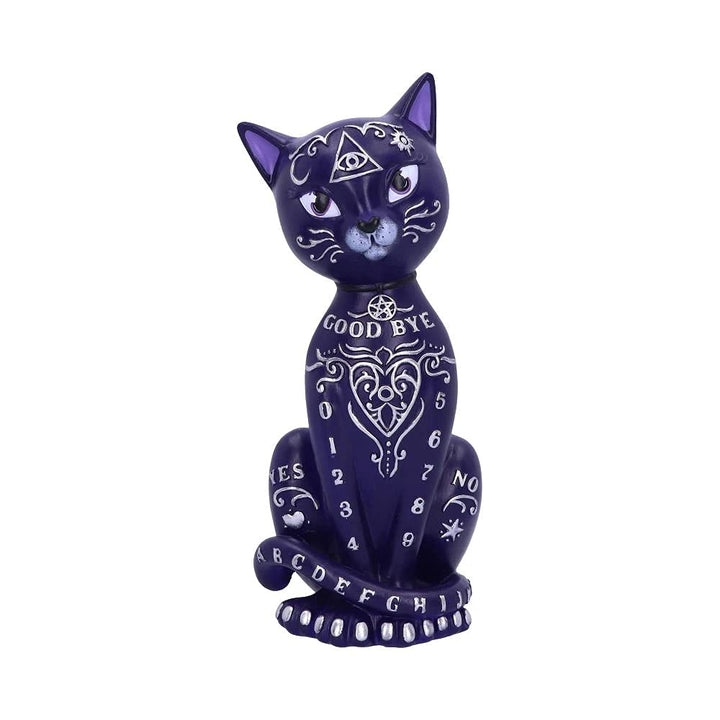Nemesis Now Lila Mystic Kitty Ouija Katzenfigur 26 cm Figur, Harz, violett 26 cm Violett, 26 cm Viol