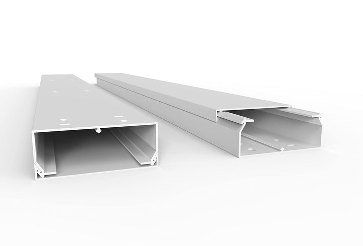 SCOS Smartcosat SCOSKK60 10 m Kabelkanal (L x B x H 2000 x 100 x 40 mm, PVC, Kabelleiste, Schraubbar