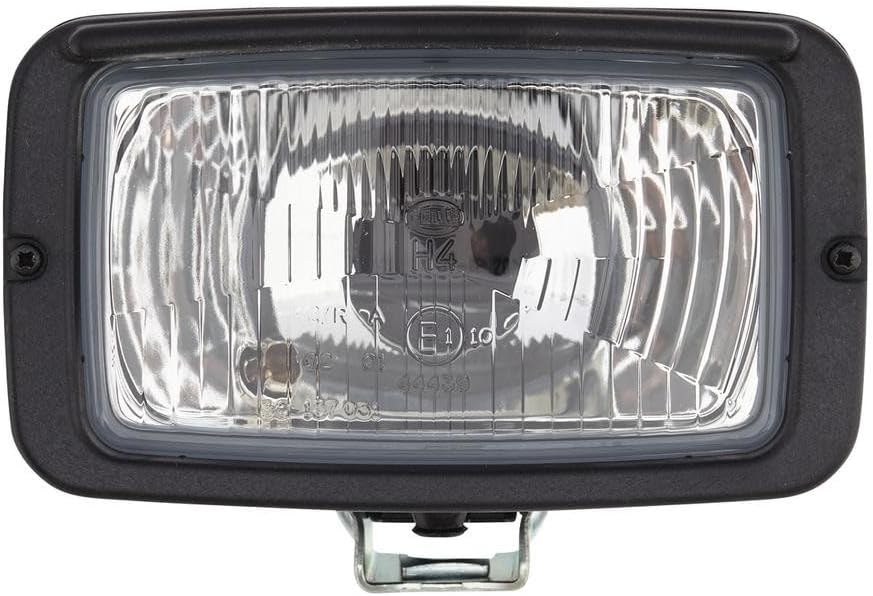 HELLA - Halogen-Hauptscheinwerfer 7145 - 12/24V - Referenzzahl: 10 - Anbau - Stecker: Flachstecker -