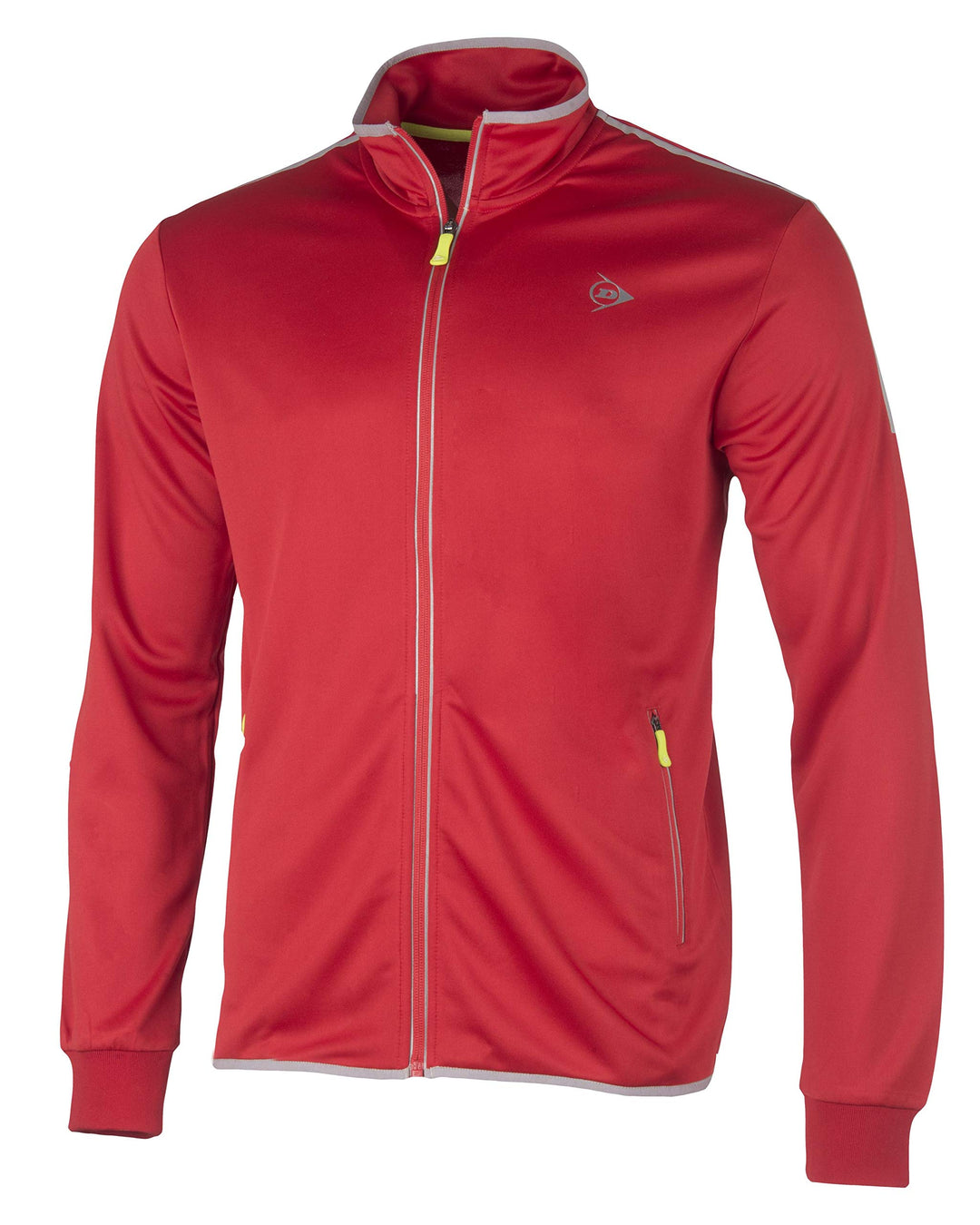 DUNLOP Herren Sport Tennis Traininsjacke – Club Line, Knitted Jacket Rot S, Rot S