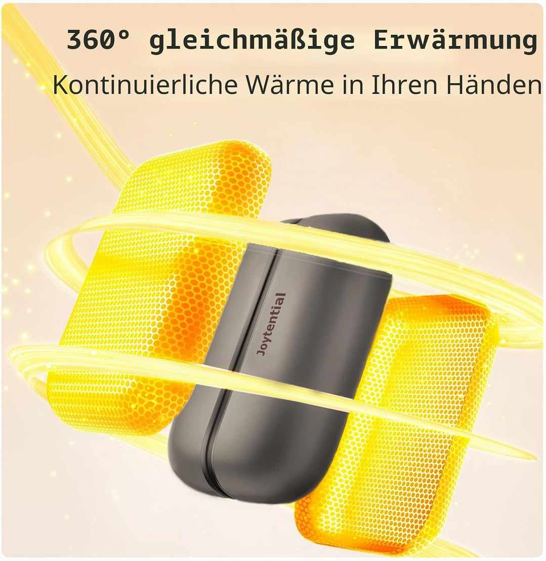 Handwärmer Taschenwärmer Elektrisch, 10000mAh 2 in 1 Handwärmer Tragbar Magnetisch, 3 Wärmestufen, T