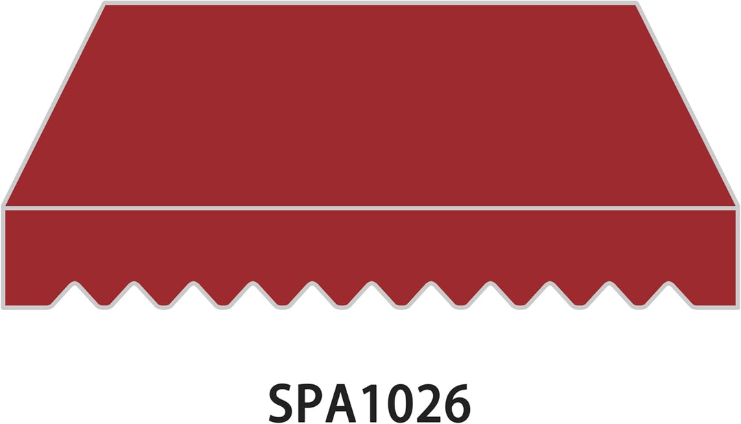 home Trends Markisenstoff 4m Markise mit Volant 4 x 3 m Markisenbespannung ersatzstoff 387 x 300cm B