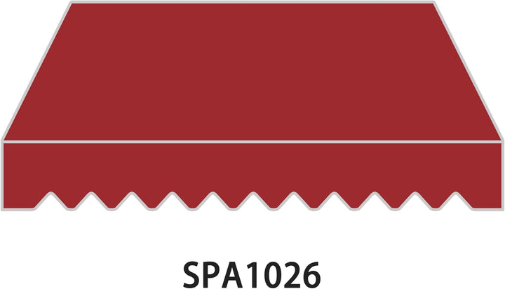 home Trends Markisenstoff 4m Markise mit Volant 4 x 3 m Markisenbespannung ersatzstoff 387 x 300cm B