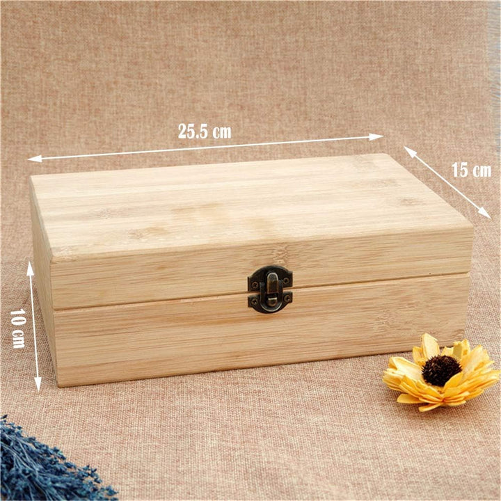 36 Slots Ätherisches Öl Box aus Holz - Bietet Platz für 5 10 15 ml ätherisches Öl-Flaschen - Ideales