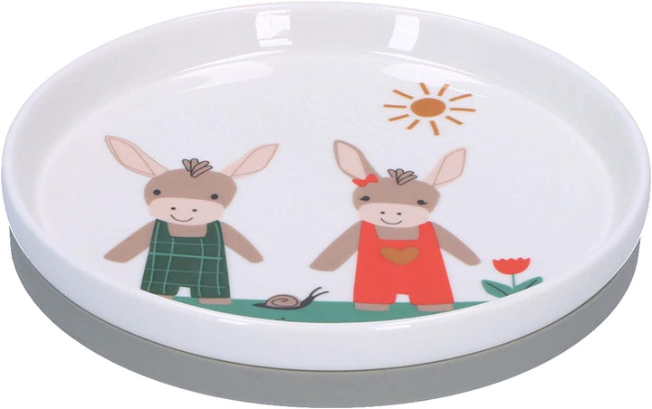 Sterntaler Baby Unisex Kindergeschirr Set Porzellan-Geschirr-Set 3-teilig Esel - Frühstücksset, Baby
