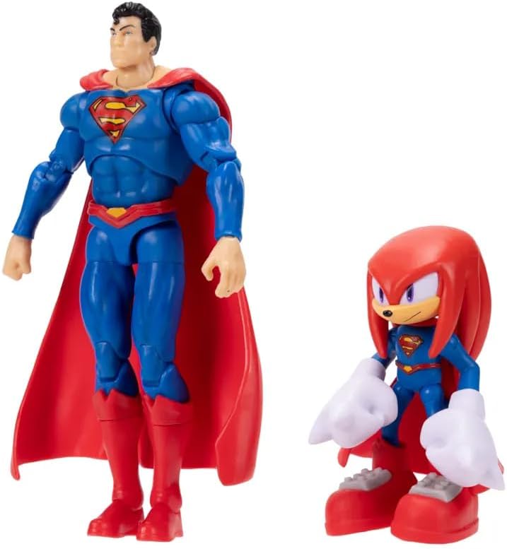 Sonic The Hedgehog DC x Sonic 2.5 Figur Dr. Eggman (Solid) 6,3 Cm Knöchel und 12,7 Cm Superman, 6,3