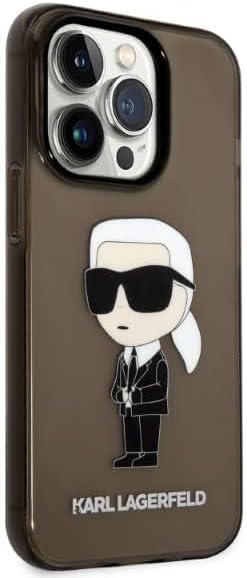 KARL LAGERFELD KLHCP14LHNIKTCK Hülle für iPhone 14 Pro 6,1" Schwarz hardcase Iko