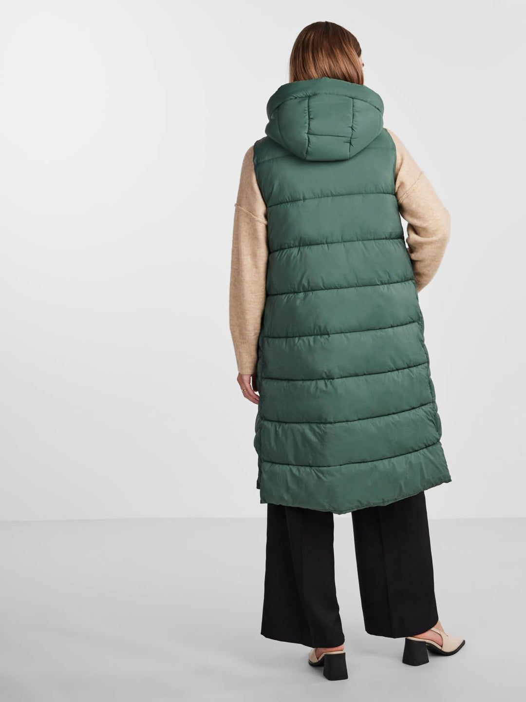 Y.A.S Damen Yasliro Padded Vest S. Noos Weste XS Garden Topiary, XS Garden Topiary
