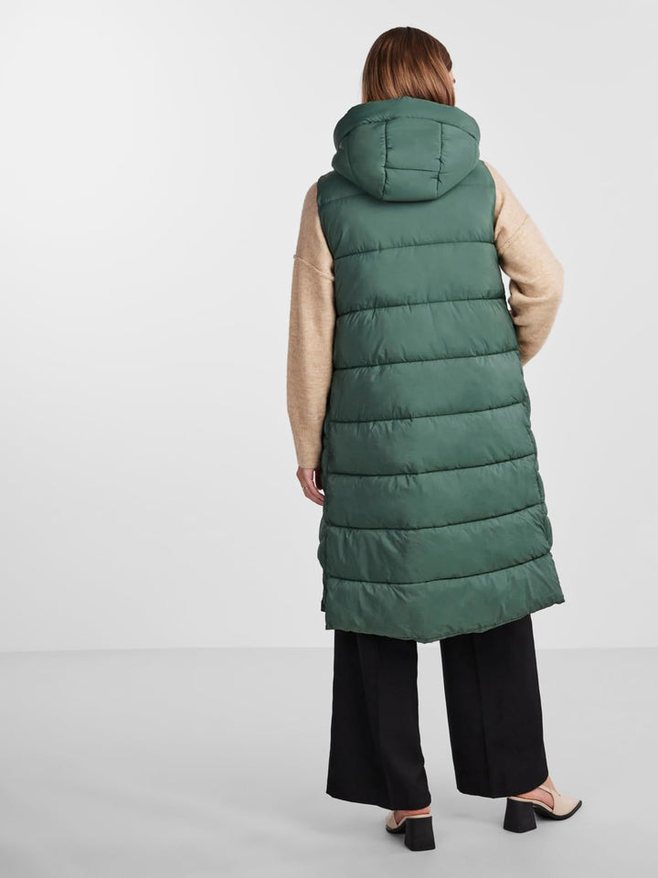 Y.A.S Damen Yasliro Padded Vest S. Noos Weste XS Garden Topiary, XS Garden Topiary