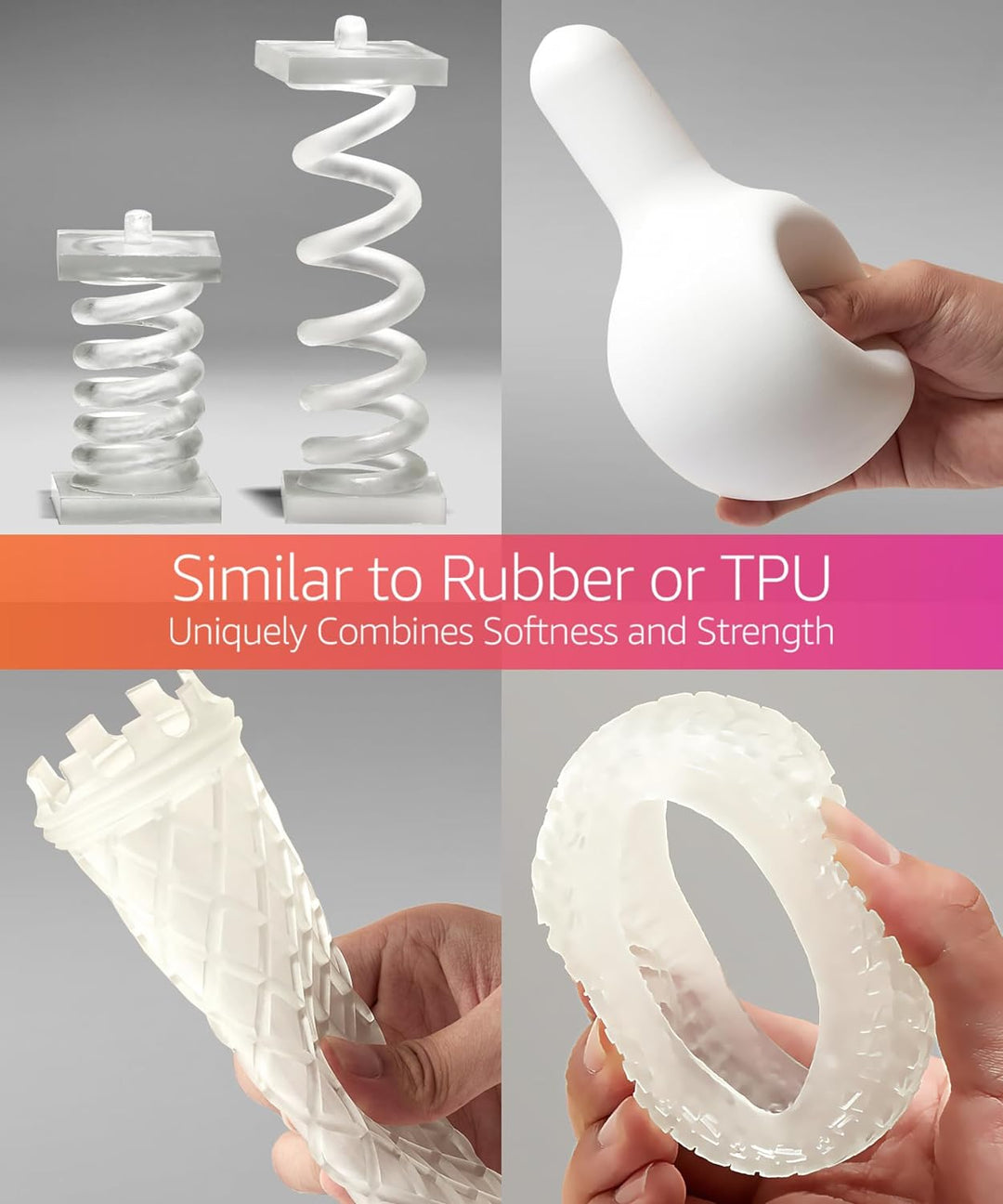 SuperFlex 3D-Druckerharz, Weichheit 80 A, Simuliert flexiblen gummi, hergestellt in Korea von 3DMate
