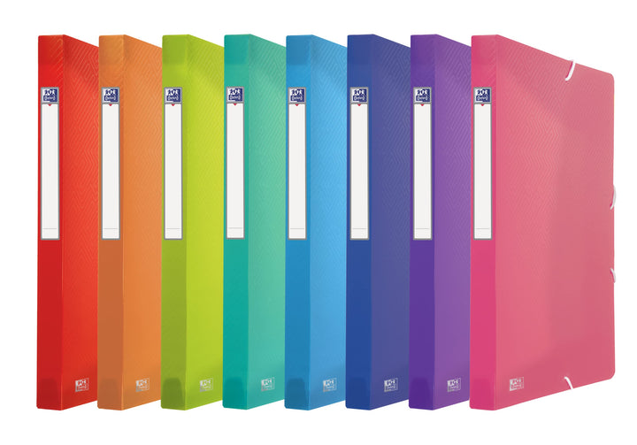 Oxford Sammelbox A4, Rückenbreite 2,5 cm, Kunststoff, 8 Farben, 10 Stück