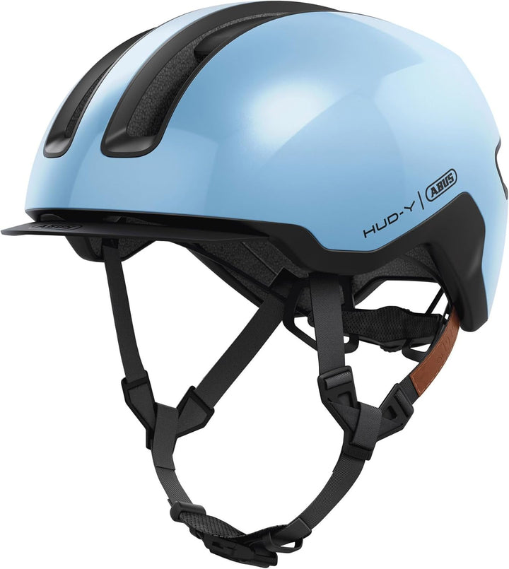 ABUS Urban Helm HUD-Y - mit magnetischem, aufladbarem LED-Rücklicht &amp; Magnetverschluss - cooler Fahr