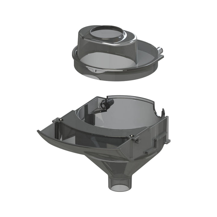 Baby Brezza Formula Pro Advanced Ersatztrichter und Abdeckung GRAU 2 Piece Set, GRAU 2 Piece Set