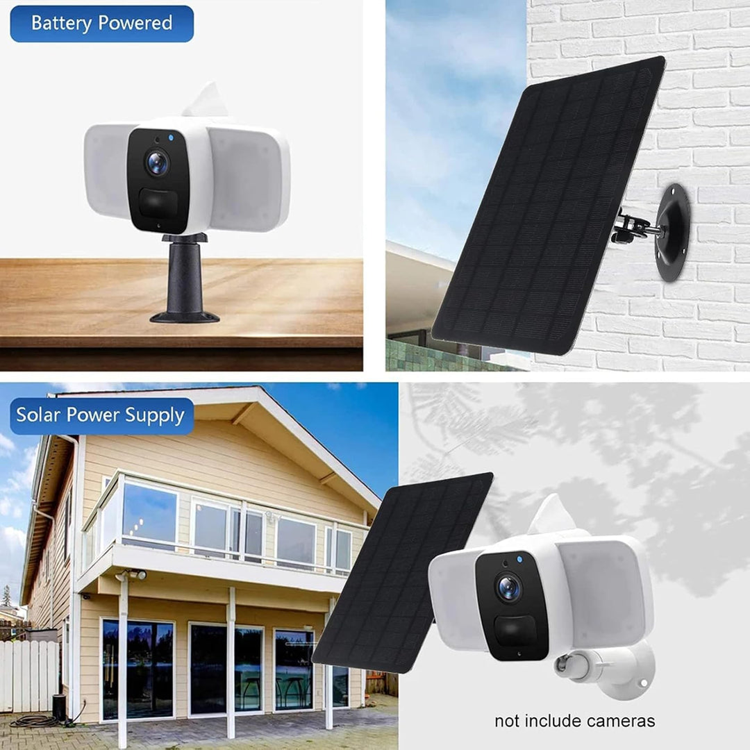 10W 5V Micro-USB-Solarpanel 2000mAh 360-Grad-Rotation Wasserdichte an der Wand befestigte Monokrista