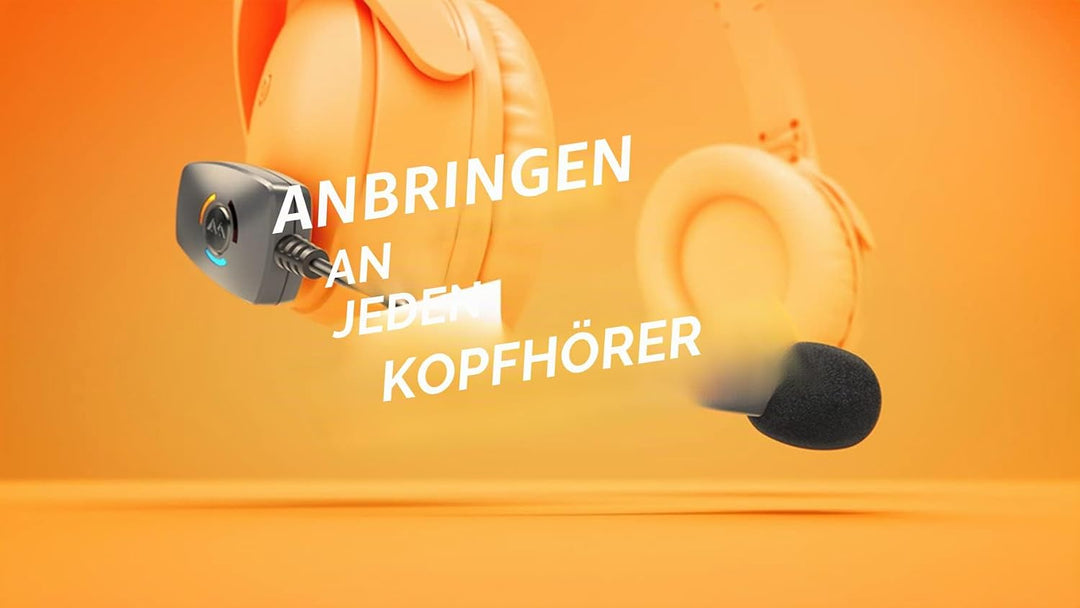 Antlion Audio ModMic kabelloses ansteckbares Mikrofon Uni- und Omni-direktionales Mikrofon mit Stumm