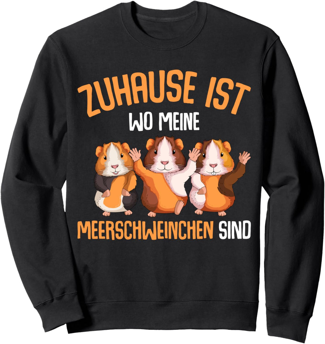 Zuhause ist wo meine Meerschweinchen sind Kinder Mädchen Sweatshirt
