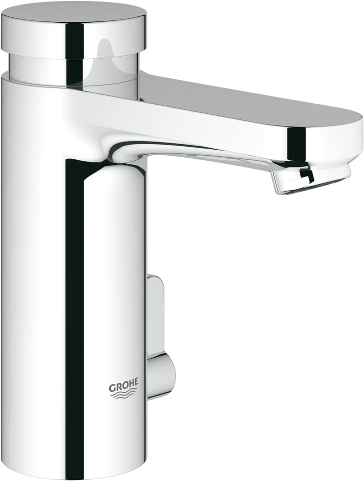 GROHE Eurosmart CS Selbstschluss-Waschtischbatterie mit Mischung 36317000, Silber