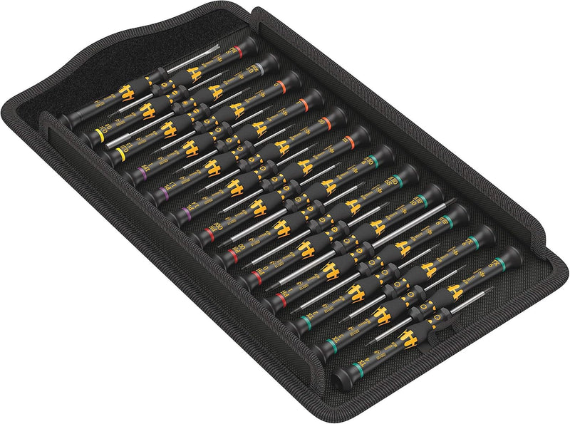 Wera 05134019001 Kraftform Micro ESD Big Pack 1, 25-teilig & 05022210001 950/9 Hex-Plus Multicolour