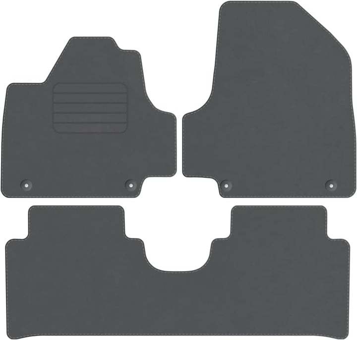 Premium Velourmattenset für Hyundai Ioniq 5 ab Bj. 2021 verschiebbarer Mittelkonsole 3-TLG. PREM GRA