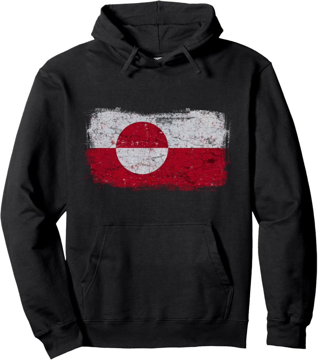 Grönland Grönländische Nationalflagge Pullover Hoodie