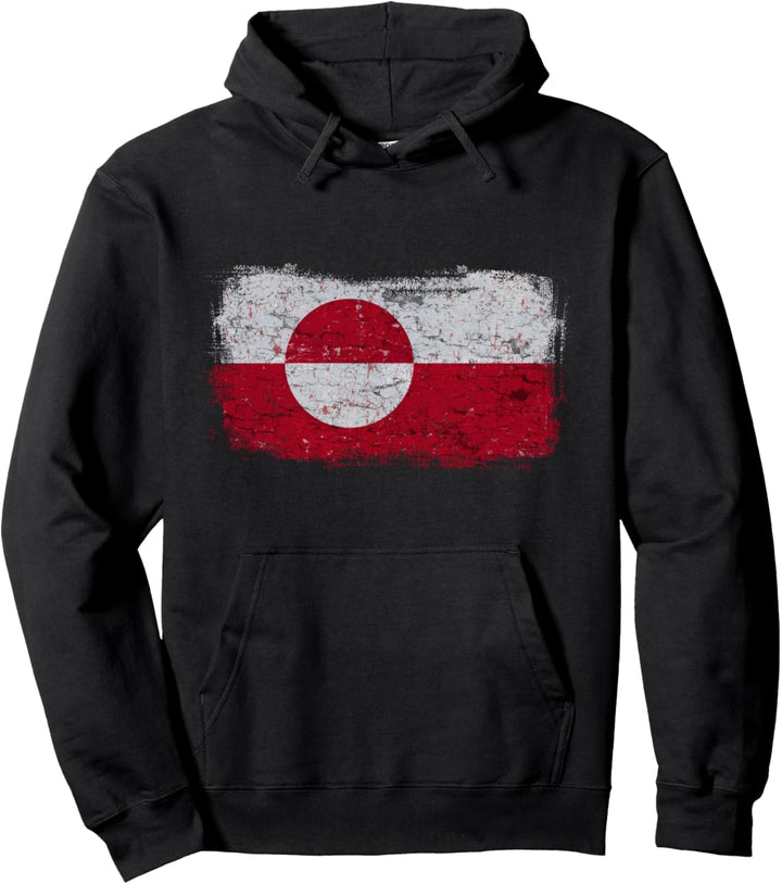 Grönland Grönländische Nationalflagge Pullover Hoodie