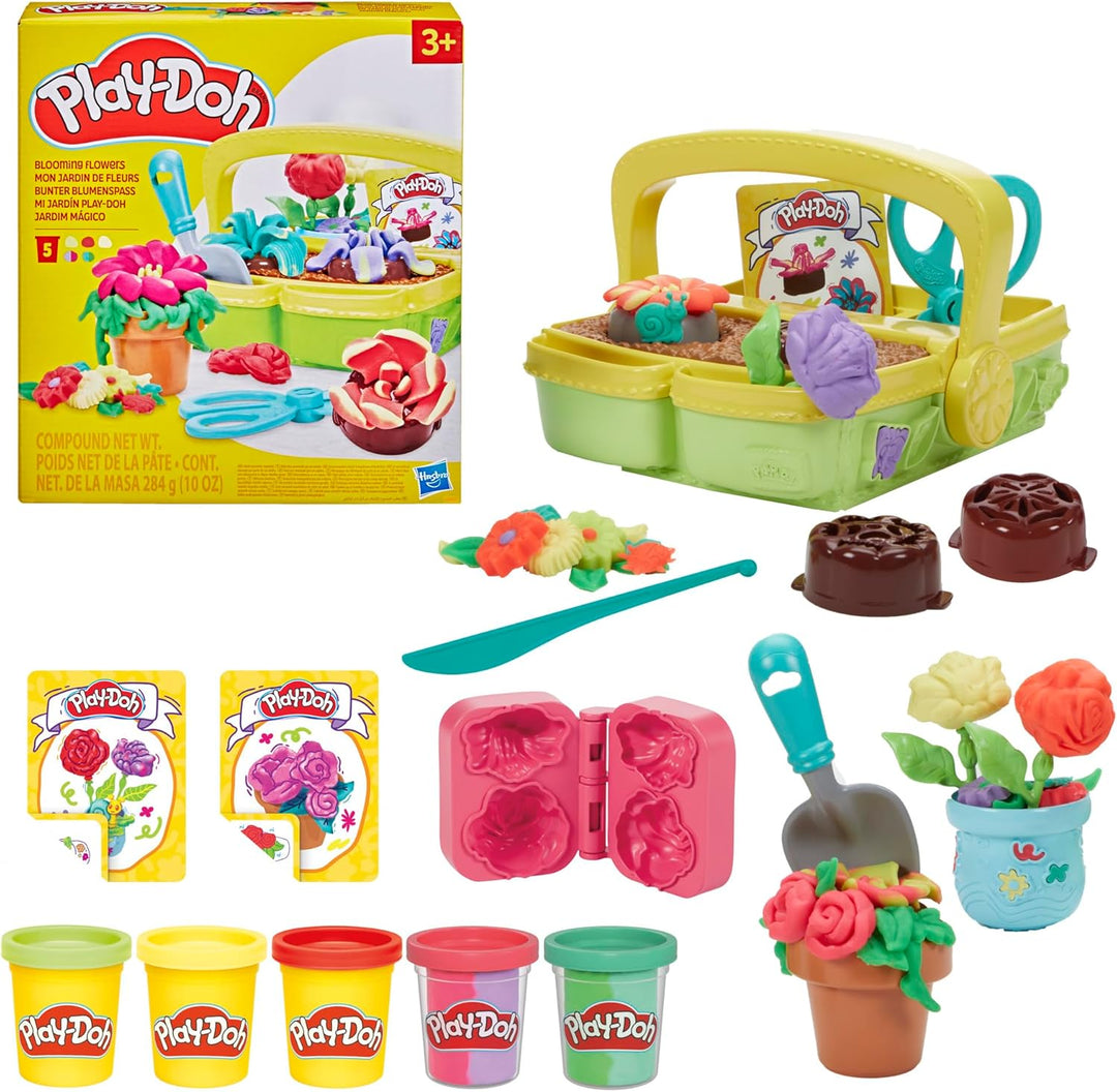 Play-Doh Bunter Blumenspass Spielset – kreatives Bastelset für Mädchen und Jungen ab 3 Jahren für fa