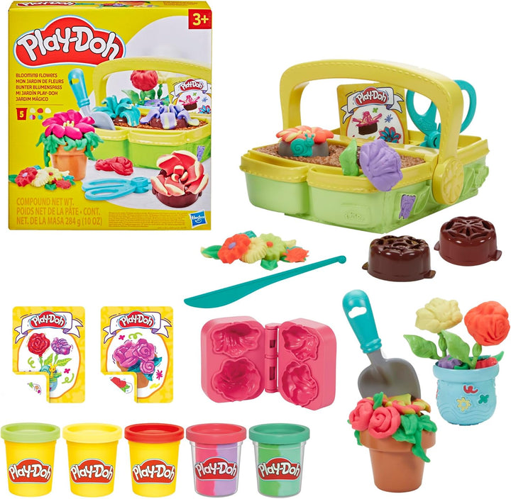 Play-Doh Bunter Blumenspass Spielset – kreatives Bastelset für Mädchen und Jungen ab 3 Jahren für fa