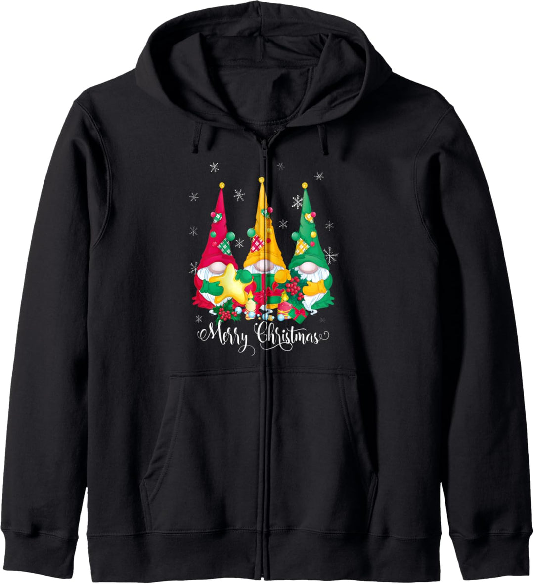 Weihnachten Xmas Merry Christmas Gnome Wichtel Weihnachts Kapuzenjacke