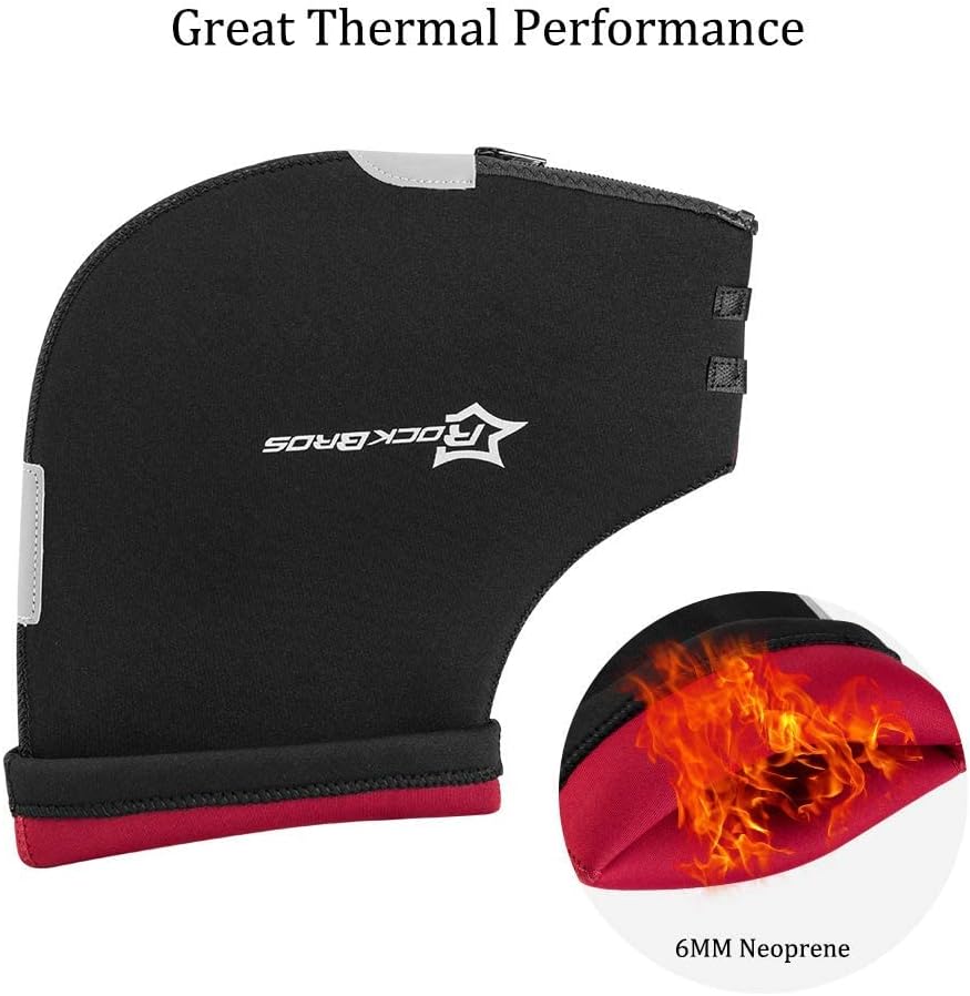 ROCKBROS Lenker Handschuhe Winter Thermo Winddicht Lenkerstulpen für Fahrrad MTB Motorrad E-Bike Rol